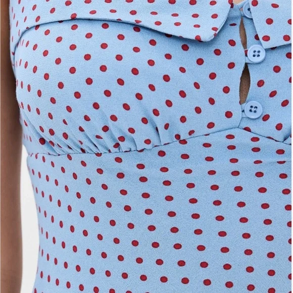Blue Polka Dot Dress - Picture 3 of 3